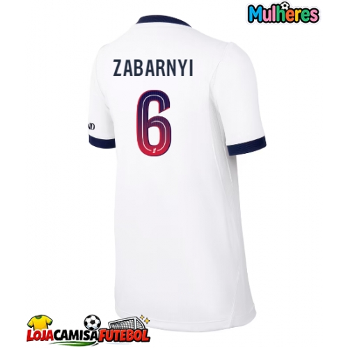 Camisa de Futebol Paris Saint-Germain Ilya Zabarnyi #6 Equipamento Secundário Mulheres 2026-27 Manga Curta